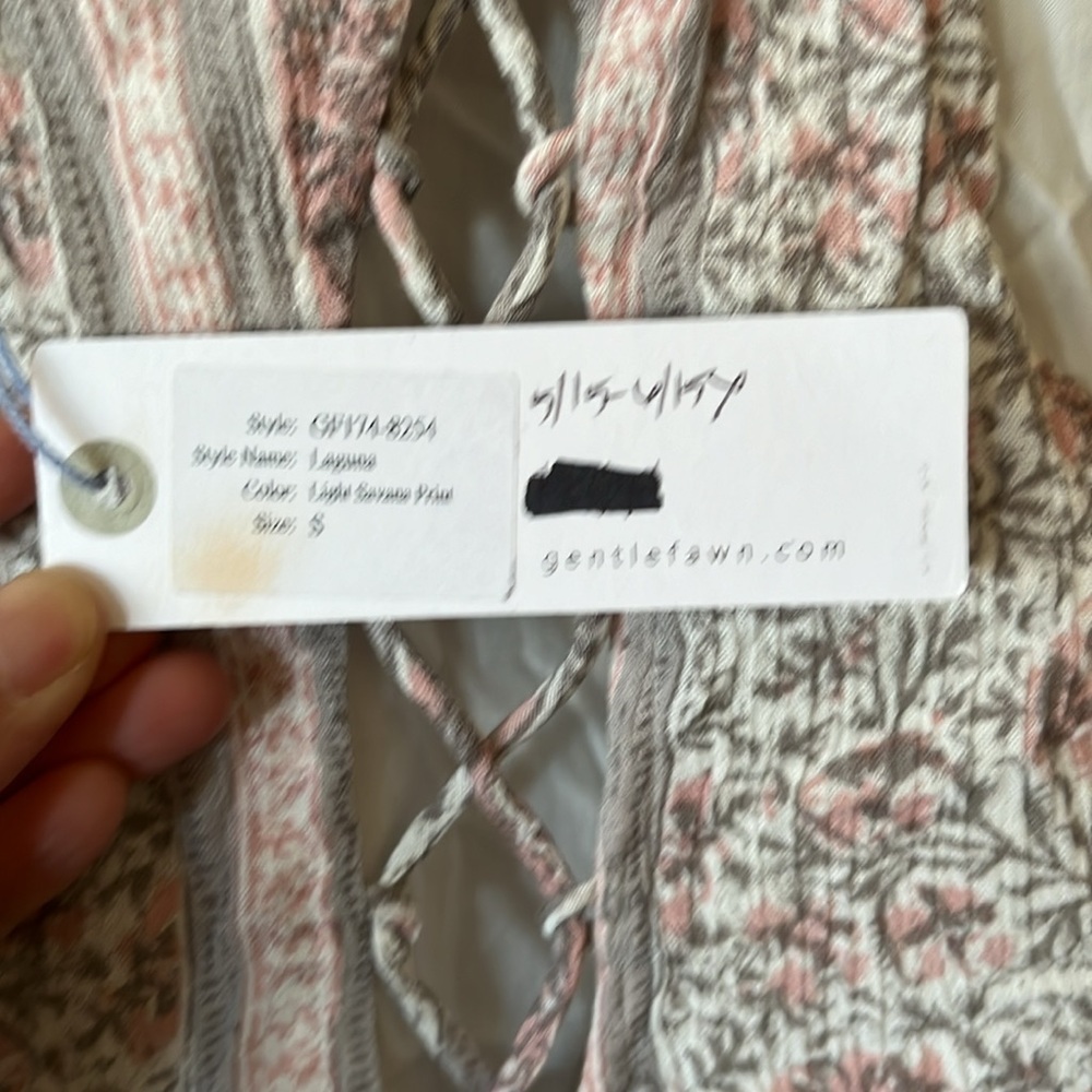 NWT Gentle Fawn Laguna Light Savana Floral Print Racerback Dress S - Picture 10 of 14